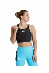 Arena Women's Bra Top Mesh Yüzücü Tek Üst Mayo Siyah 005067500 M