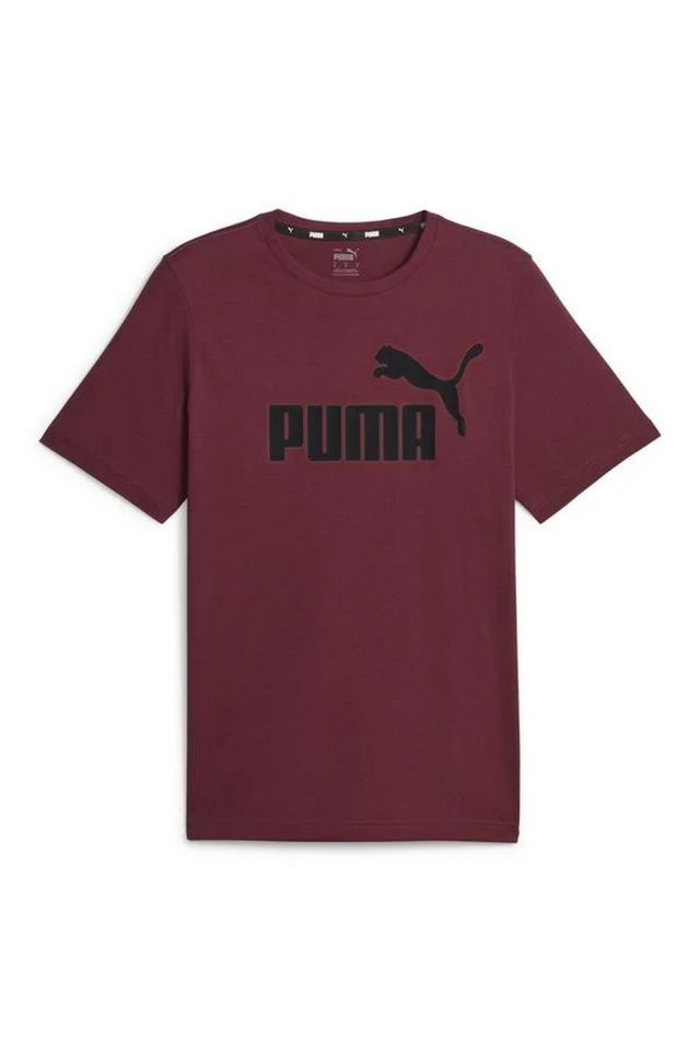 Puma ESS Logo Tee (s) Dark Jasper T-Shirt Unisex Tişört Bordo 58666792