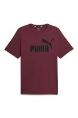 Puma ESS Logo Tee (s) Dark Jasper T-Shirt Unisex Tişört Bordo 58666792 L