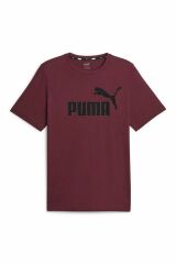 Puma ESS Logo Tee (s) Dark Jasper T-Shirt Unisex Tişört Bordo 58666792 S