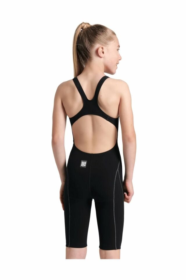 Arena Girls Powerskin Impulso Kneeskin Kız Çocuk Yarış Mayosu Siyah 008605100