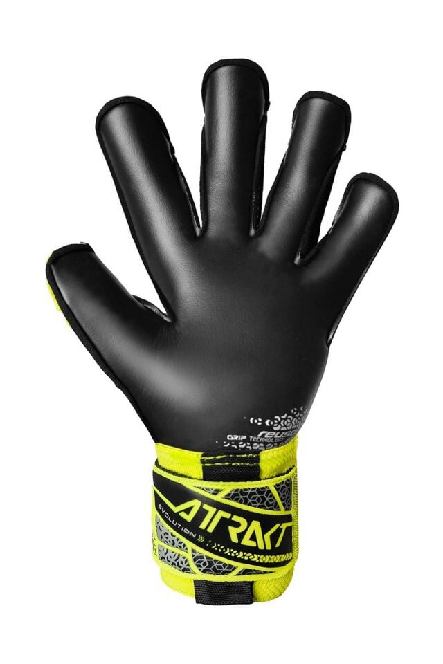 Reusch 2025 Attrakt Gold X Evol. Kaleci Eldiveni Sarı/Siyah/Gümüş
