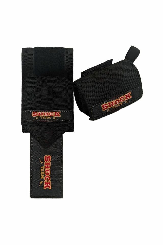 Shock Team Pro Wrist Wraps With Loops Siyah