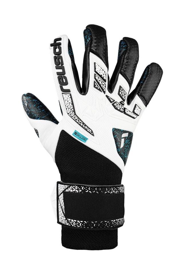 Reusch 1125 Attrakt Freegel Fusion Goal. Kaleci Eldiveni Siyah/Beyaz/Mavi