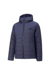 Puma ESS Hooded Padded Jacket Peacoat Unisex Günlük Spor Kapüşonlu Mont Lacivert 84893806 S
