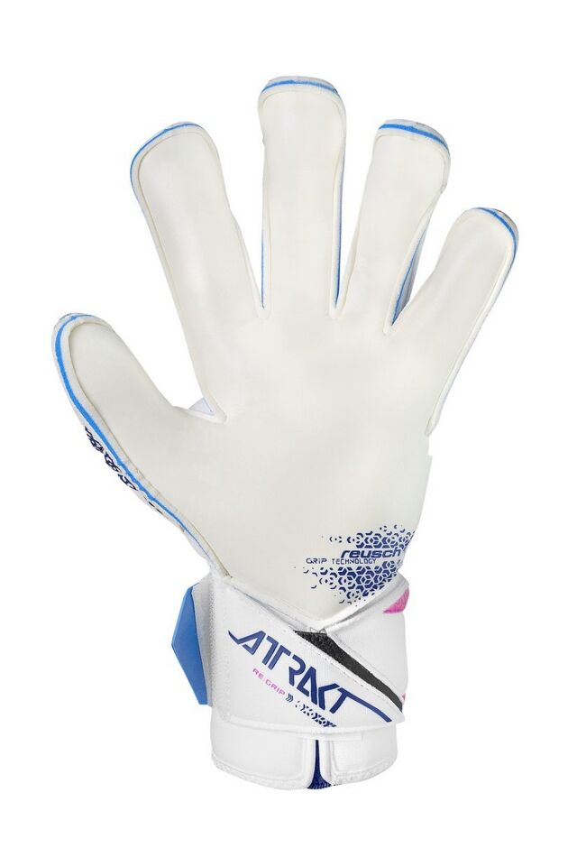 Reusch 4310 Attrakt RE:GRIP Evolution Kaleci Eldiveni Beyaz/Lacivert/Mavi