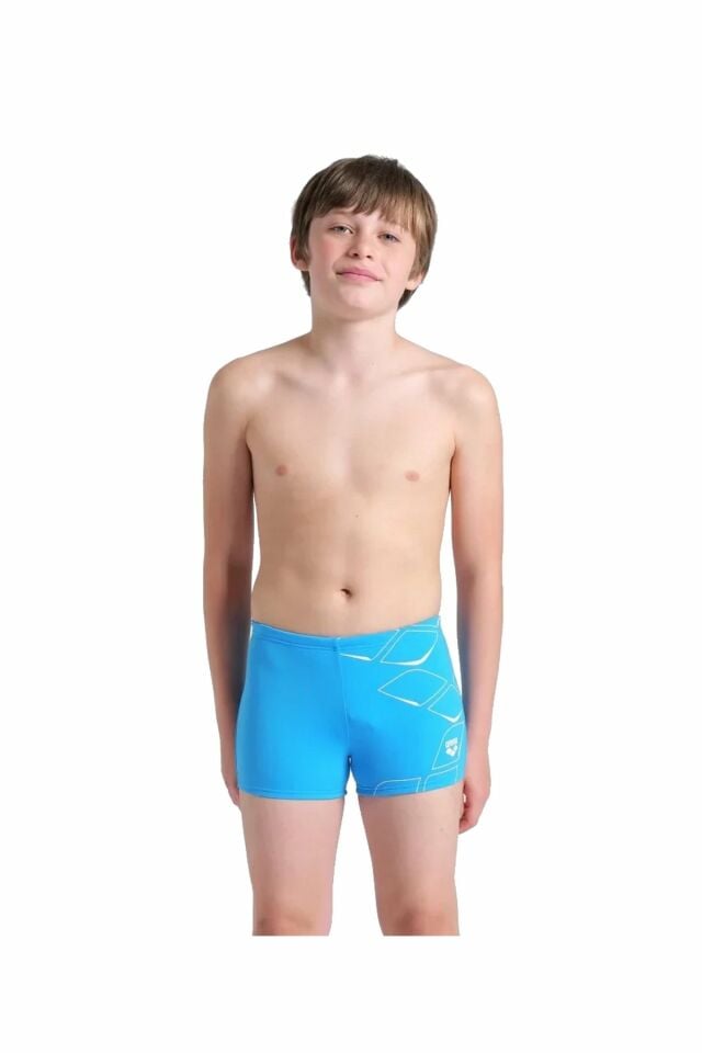 Arena Boy's Arena Losange Graphic Swim Short Erkek Çocuk Yüzücü Mayo Turkuaz 008370800