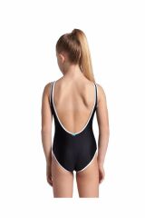 Arena Girl's ARENA Logo Swimsuit Kız Yüzücü Mayo Siyah 007328500 12-13
