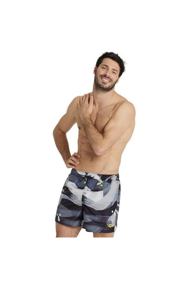 Arena Mens Beach Boxer Allover Erkek Deniz Plaj Şort Çok Renkli 005253520
