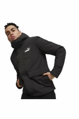 Puma ESS Hooded Padded Jacket Peacoat Unisex Günlük Spor Kapüşonlu Mont Siyah 67538201 M