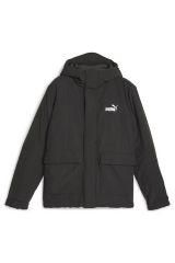 Puma ESS Hooded Padded Jacket Peacoat Unisex Günlük Spor Kapüşonlu Mont Siyah 67538201 M