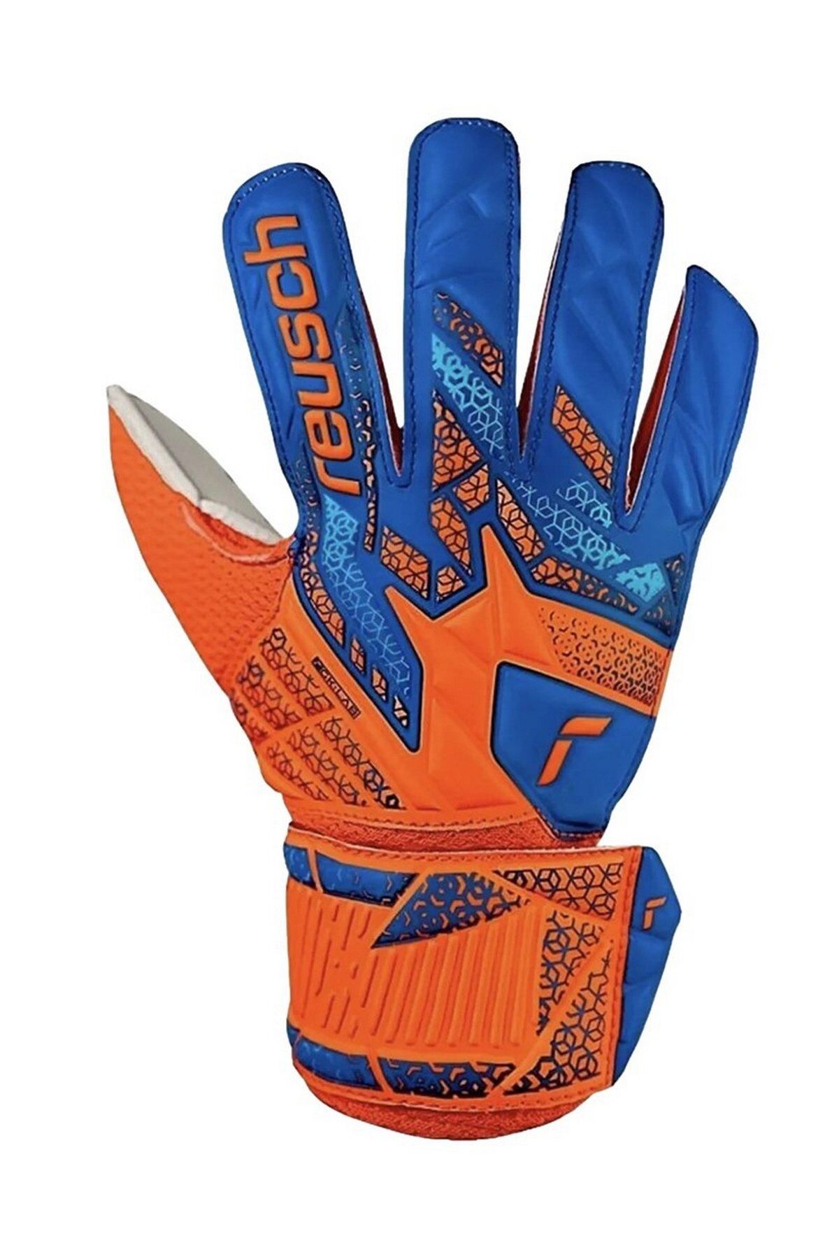 Reusch 2290 Attrakt Solid Kaleci Eldiveni Turuncu/Mavi