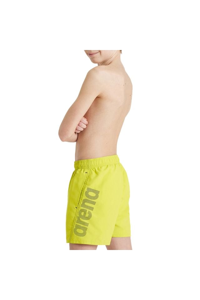 Arena Fundamentals Arena Logo Jr Boxer Çocuk Deniz Plaj Şort Mayo Açık Yeşil 000662680