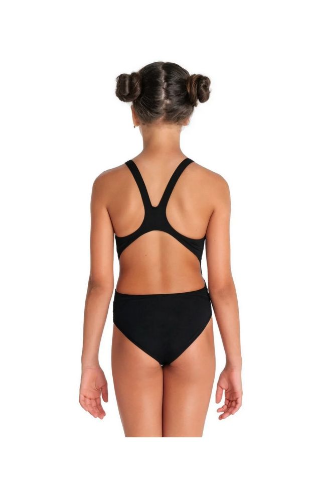 Arena Girl's Team Swimsuit Swim Tech Solid Kız Çocuk Yüzücü Mayo Siyah 004764550 12-13