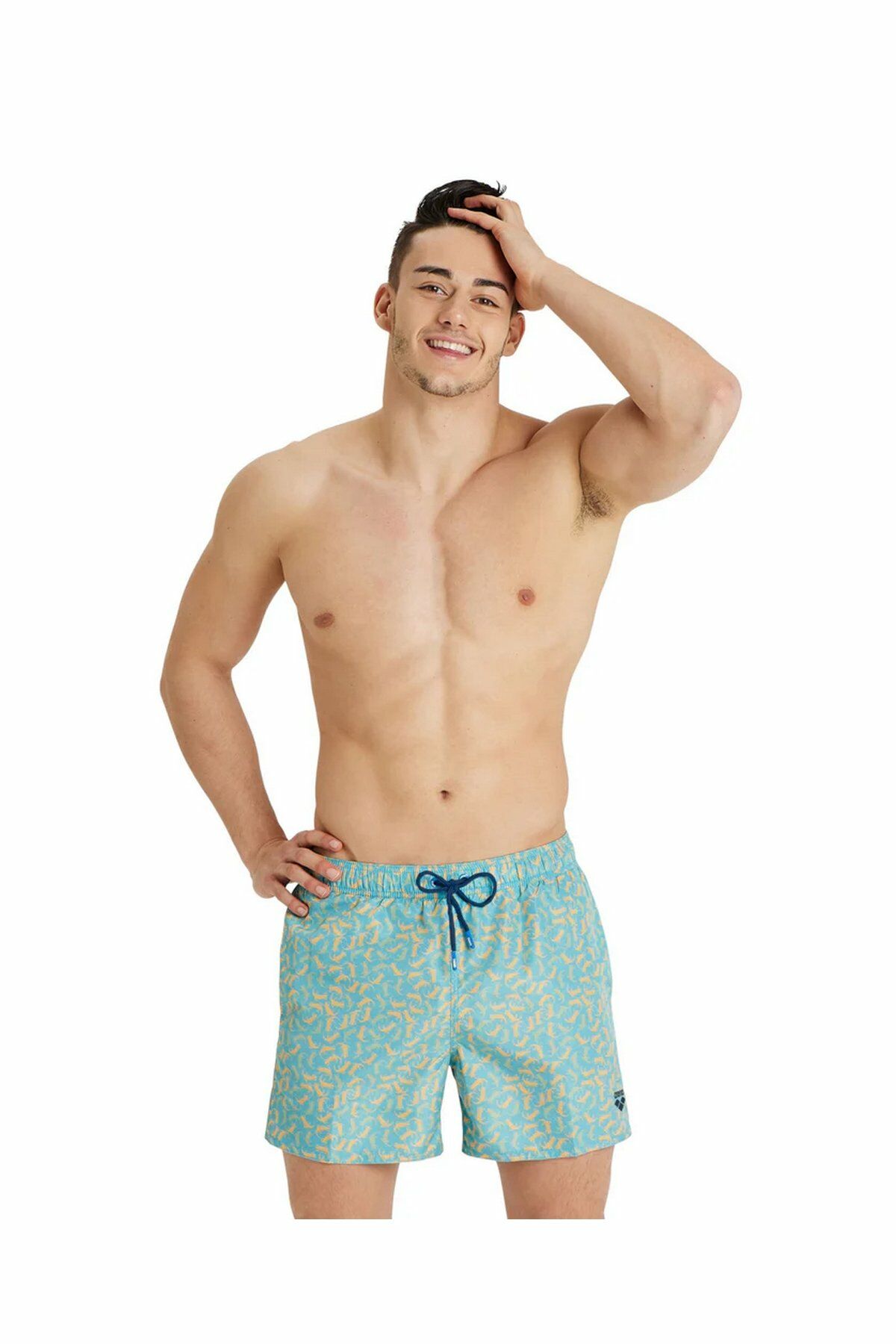 Arena Mens Beach Boxer Allover Erkek Deniz Plaj Şort Çok Renkli 005253300 L