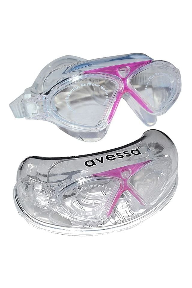Avessa 8170 Silikon Ayarlanabilir Yüzücü Gözlüğü Pembe