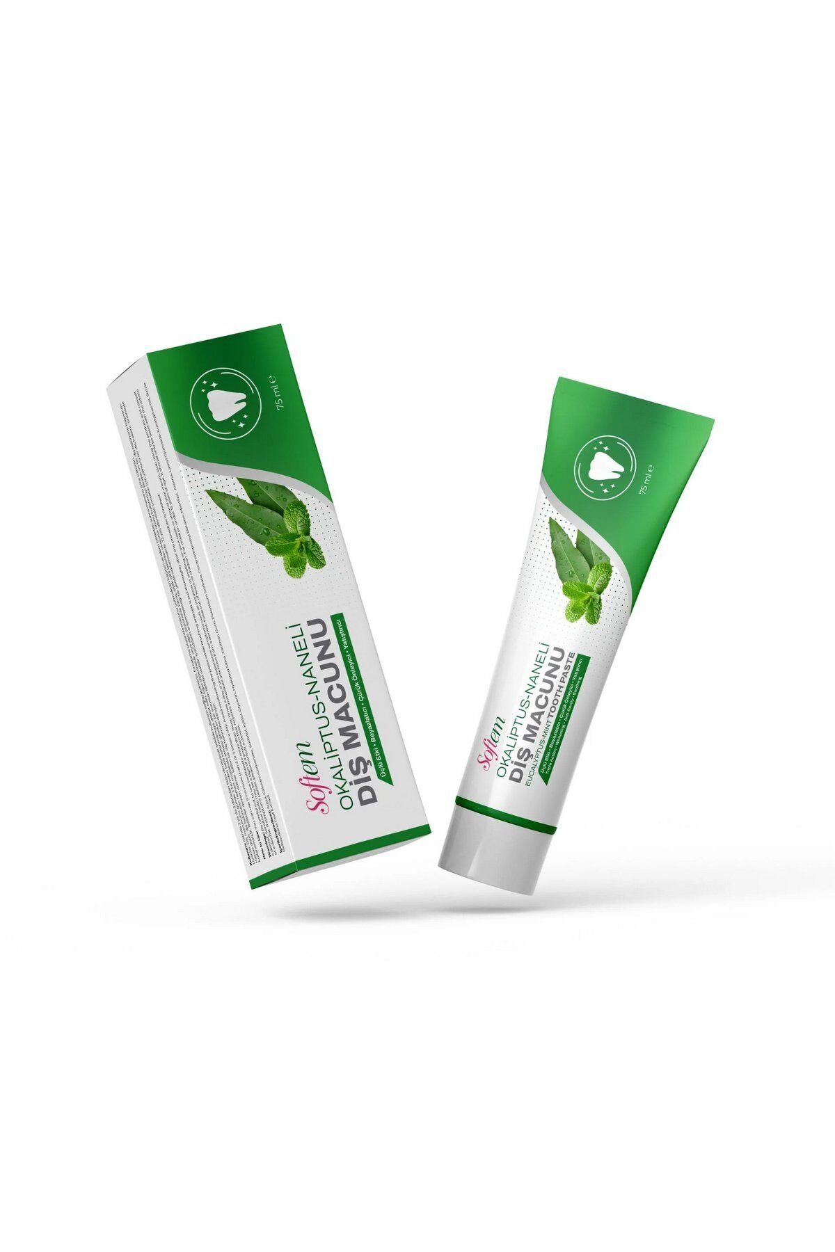 AksuVital Softem Okaliptus-Naneli Diş Macunu 3'lü Etki 75 ml