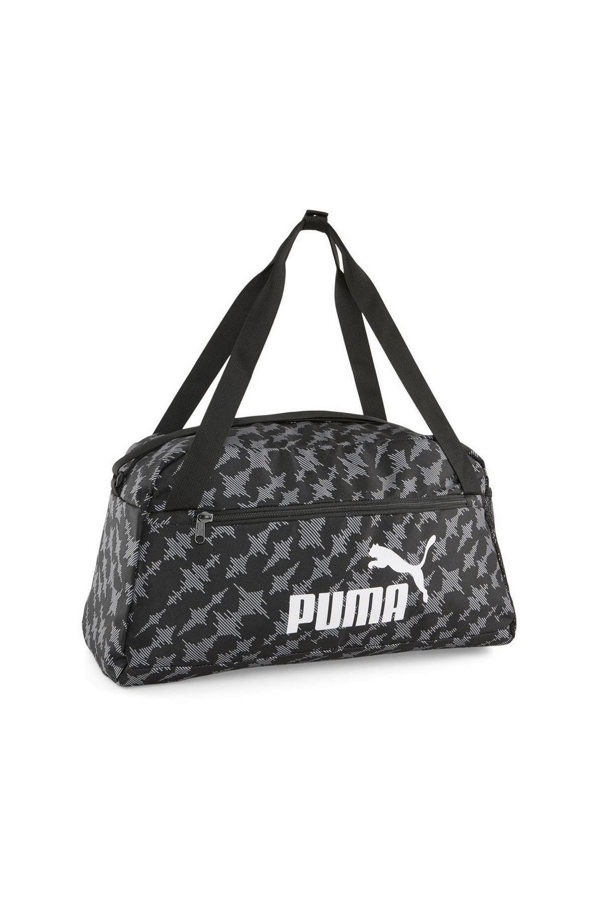 Puma Phase AOP Sports Bag Puma-Black Camo Tech Unisex Duffle Spor Çanta 07995001