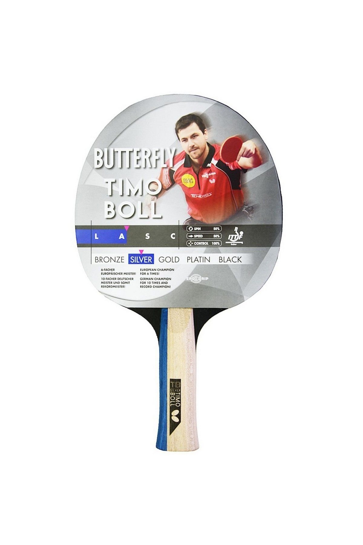 Butterfly 85016S Timo Boll Silver Masa Tenisi Raketi
