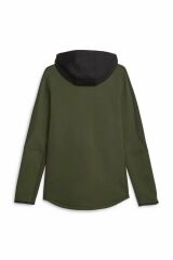 Puma Evostripe Full-Zip Hoodie DK Myrtle Sweatshirt Unisex Yeşil/Siyah 67593031 L