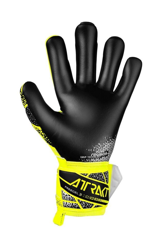 Reusch 2025 Attrakt Freegel Silver Kaleci Eldiveni Sarı/Siyah/Gümüş