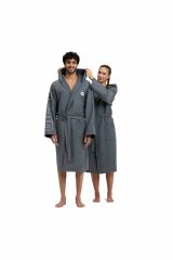 Arena Zeal Plus Unisex Yetişkin Bornoz Gri 005308101 L