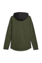 Puma Evostripe Full-Zip Hoodie DK Myrtle Sweatshirt Unisex Yeşil/Siyah 67593031 XL