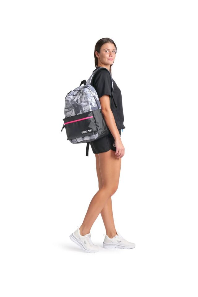 Arena Team Backpack 30 L Allover Unisex Sırt Çantası Gri/Beyaz 002484117