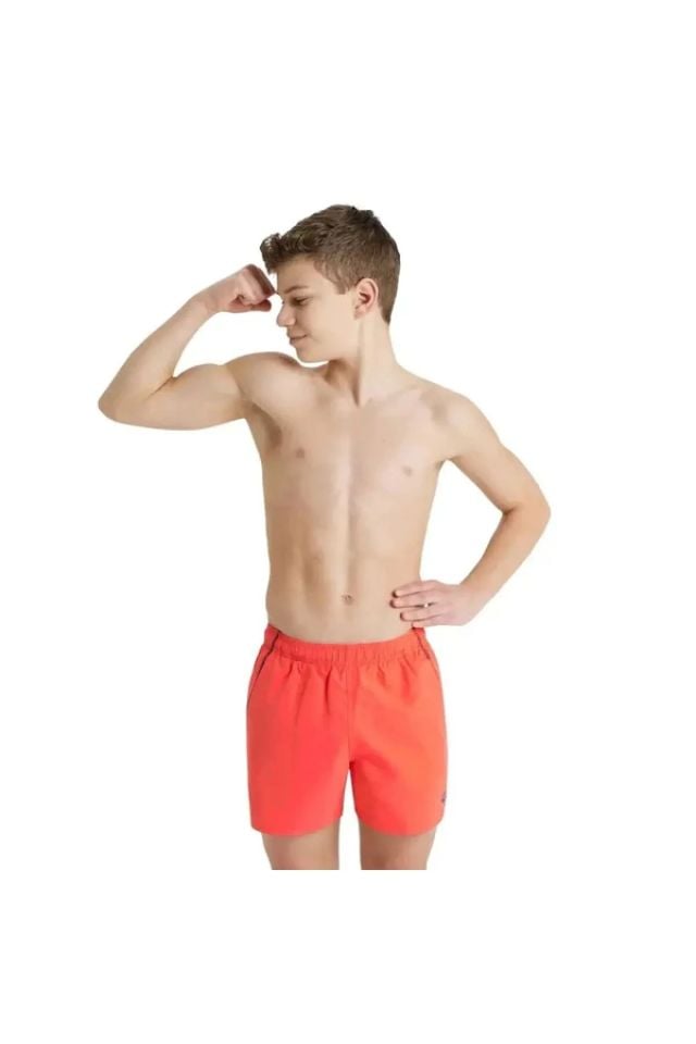 Arena Beach Boxer Solid Erkek Çocuk Deniz Plaj Şort Mayo Turuncu 005265370