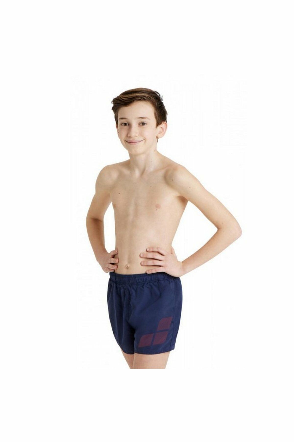 Arena Beach Boxer Logo Erkek Çocuk Deniz Plaj Şort Mayo Lacivert 005262700 8-9
