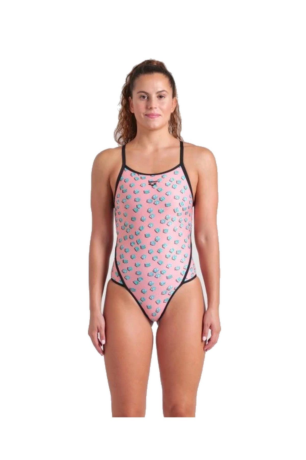 Arena Women's Arena Dices Swimsuit Super Fly Back Bayan Yüzücü Mayo Renkli 009464950 36