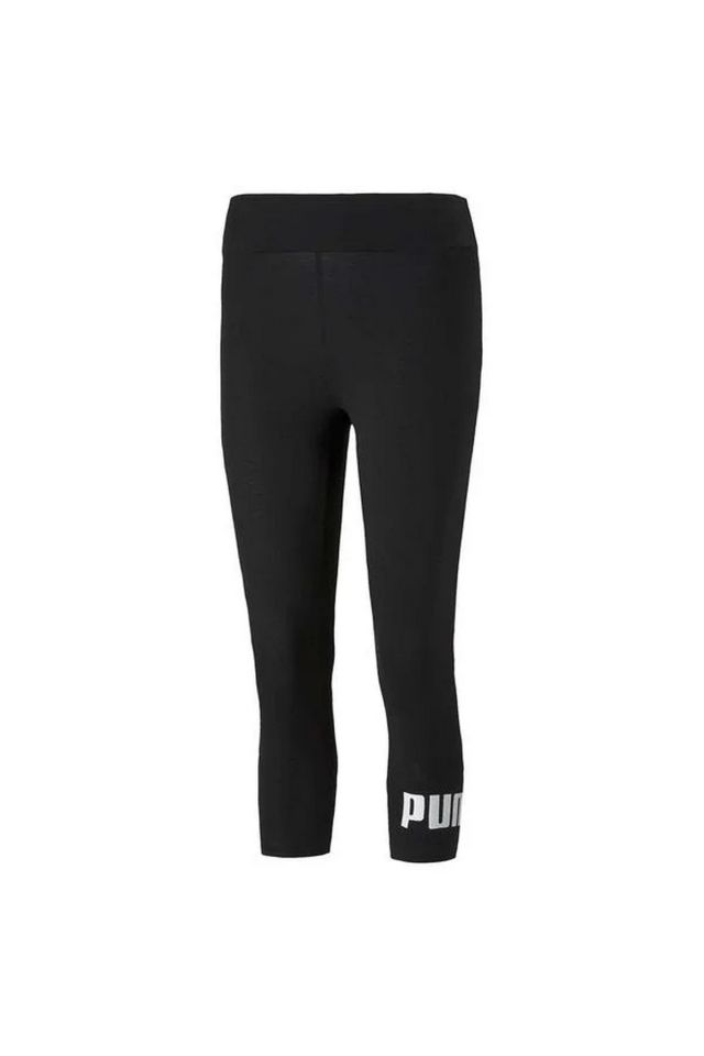 Puma ESS 3/4 Logo Leggings Puma-Black Bayan Tayt Siyah 58682801