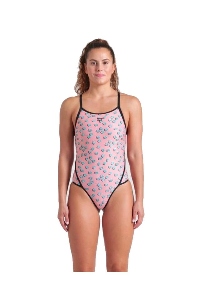Arena Women's Arena Dices Swimsuit Super Fly Back Bayan Yüzücü Mayo Renkli 009464950 38
