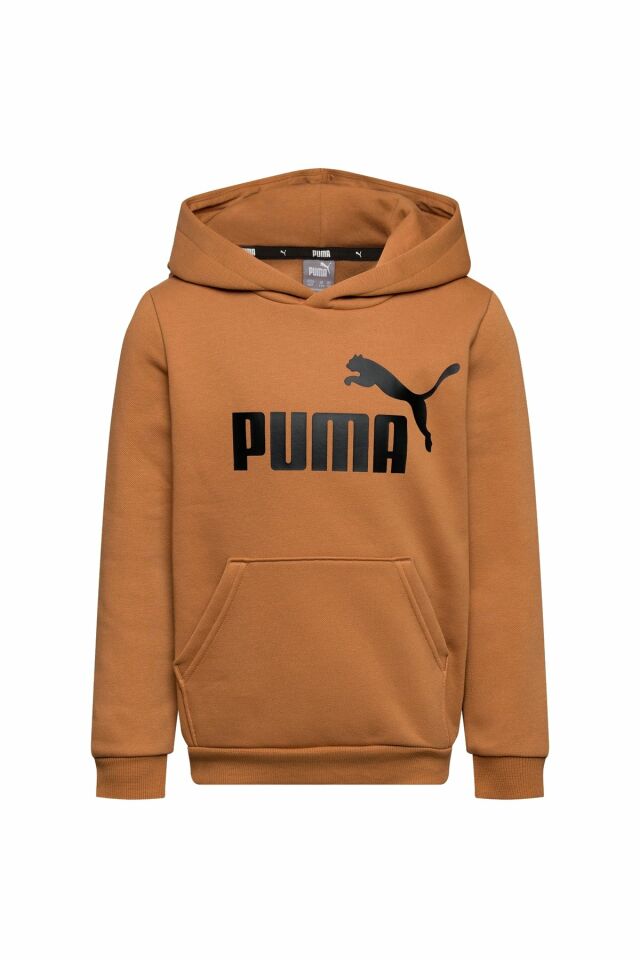 Puma Sport Style ESS Big Logo Hoodie Erkek Sweatshirt Kahve 58668919 L