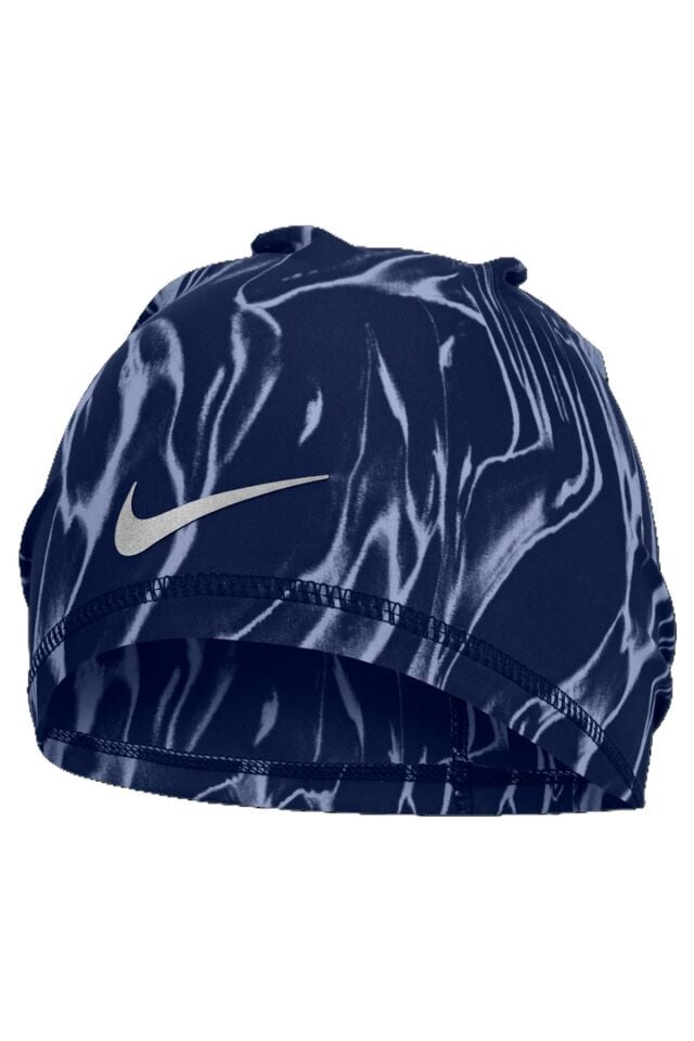 Nike U Dri-fit Peak Uncuffed Beanie Printed Blue Void/Silver Unisex Spor Bere Lacivert/Silver N.101.3572.423.OS