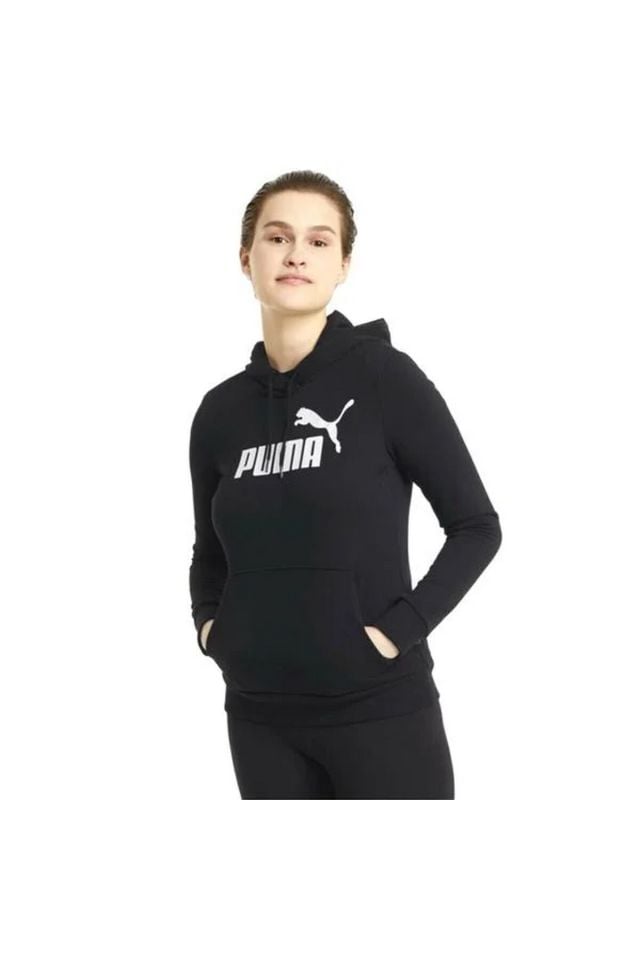 Puma ESS Logo Hoodie TR Puma-Black Bayan Sweatshirt Siyah 58679101