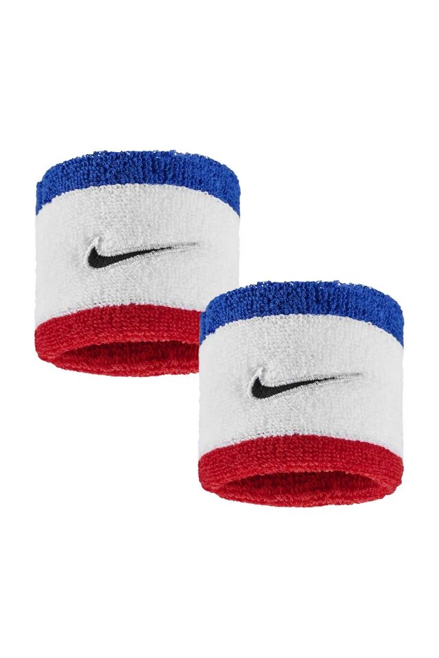 Nike Swoosh Classic Wristbands 2Pk Game Royal/Red Unisex Sporcu Havlu Bileklik Mavi/Kırmızı N.101.2405.467.OS