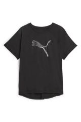 Puma Evostripe Tee Puma-Black T-Shirt Bayan Günlük Tişört Siyah 67607001 XL