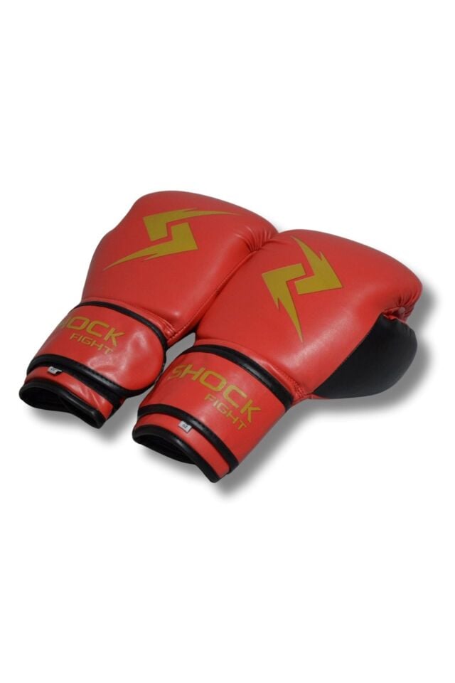 Shock Fight Boxing Gloves Boks Eldiveni Kırmızı 8 OZ