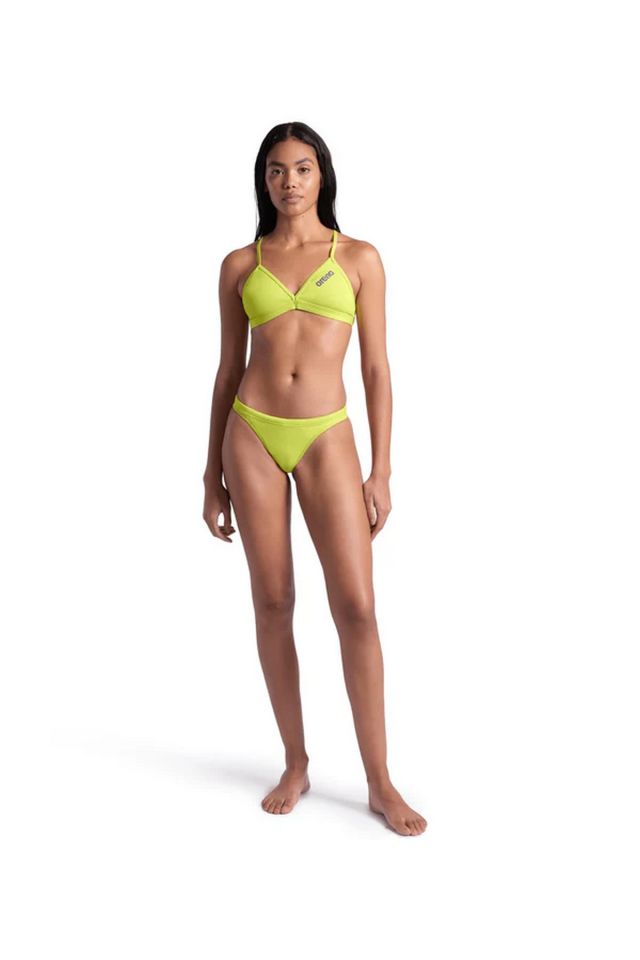 Arena Women's Team Swim Top Tie Back Solid Bayan Tek Üst Mayo Yeşil 004768650