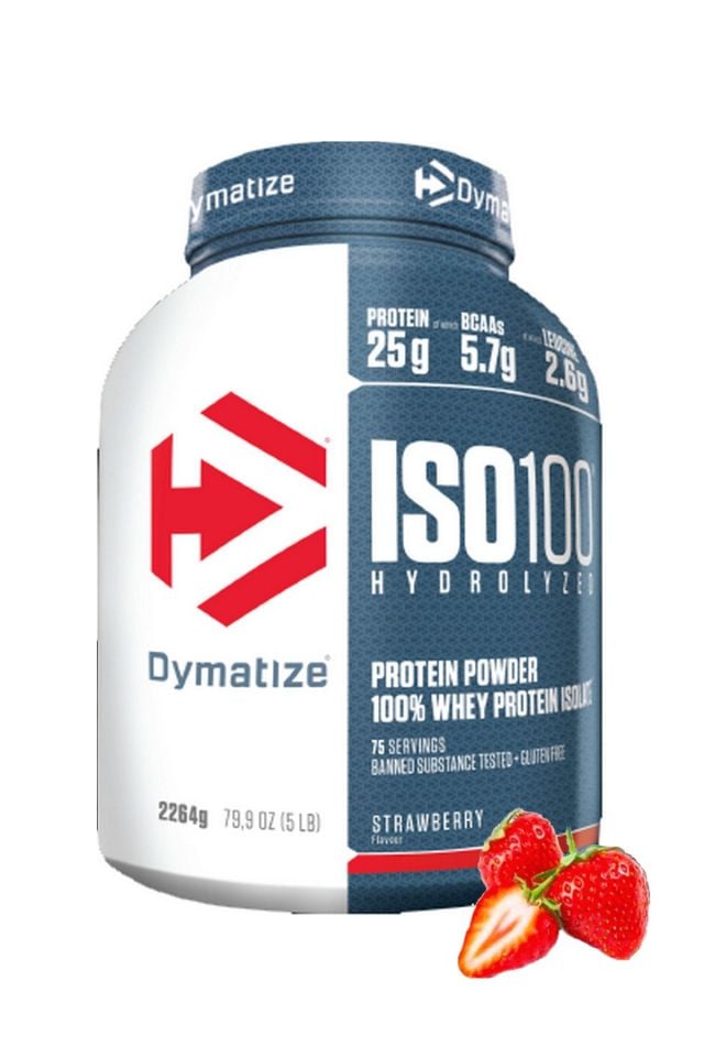 Dymatize ISO100 Whey Protein Gourmet Çilek Aromalı 2264g 75 Servis