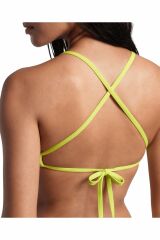 Arena Women's Team Swim Top Tie Back Solid Bayan Tek Üst Mayo Yeşil 004768650 36