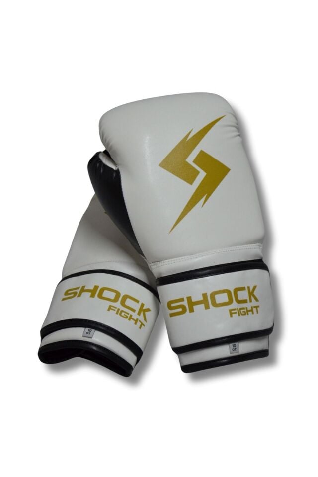 Shock Fight Boxing Gloves Boks Eldiveni Beyaz 8 OZ