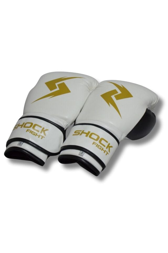 Shock Fight Boxing Gloves Boks Eldiveni Beyaz 10 OZ