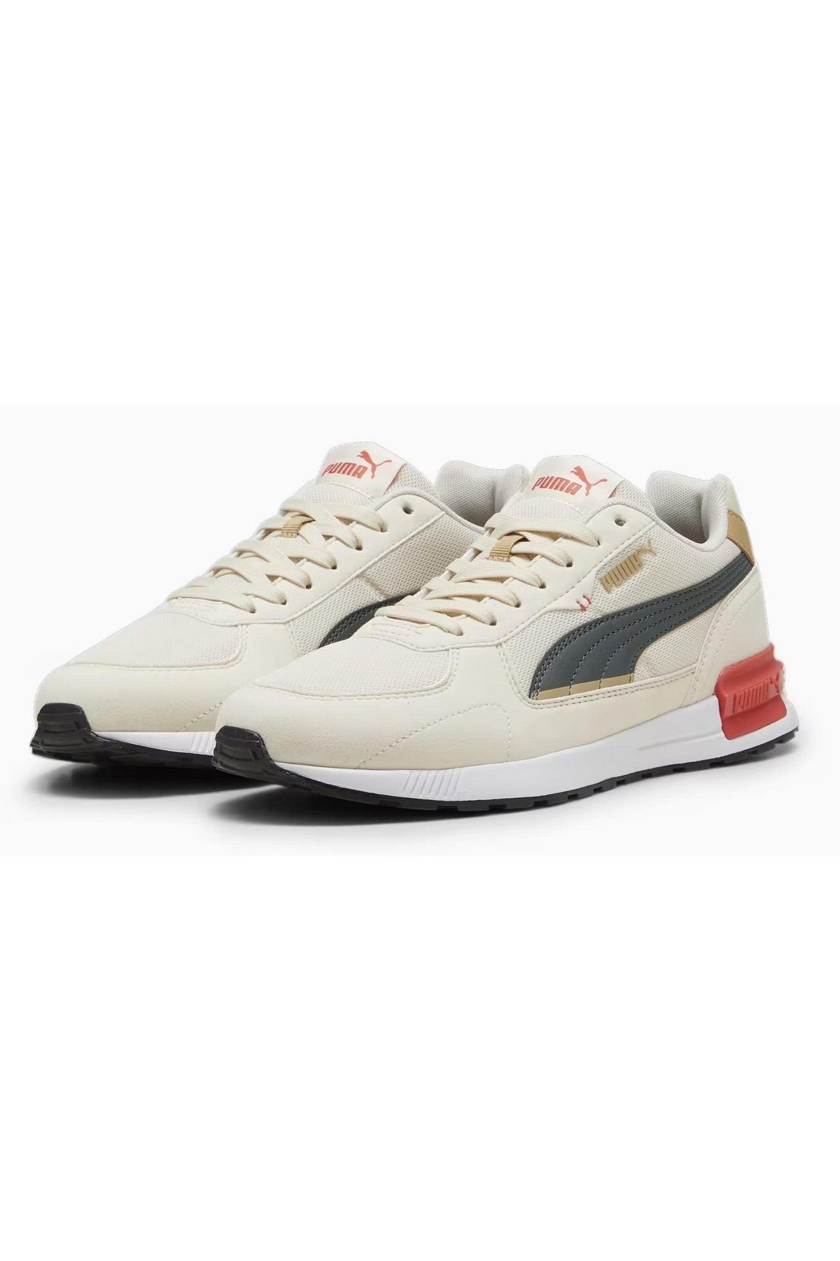 Puma Graviton Alpine-Snow Gray-Prairie Tan Erkek Spor Ayakkabı 38073852