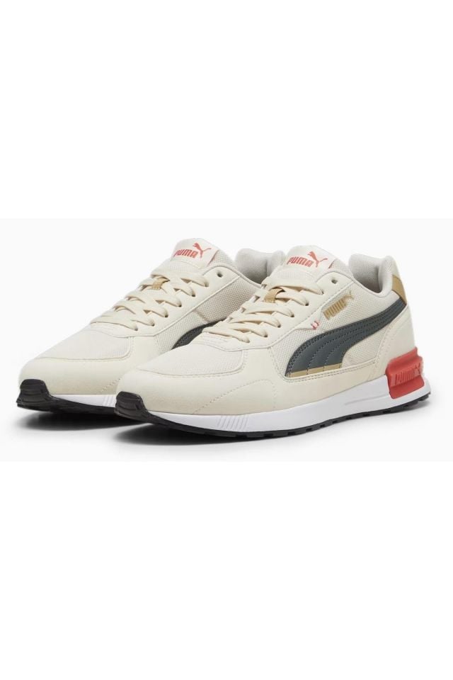 Puma Graviton Alpine-Snow Gray-Prairie Tan Erkek Spor Ayakkabı 38073852
