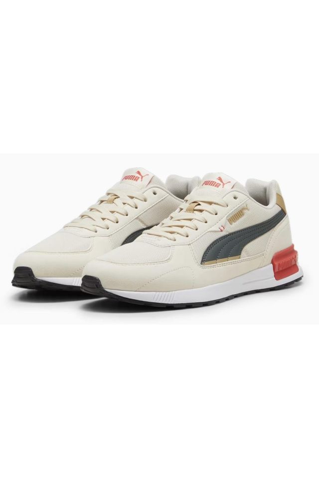 Puma Graviton Alpine-Snow Gray-Prairie Tan Erkek Spor Ayakkabı 38073852