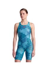 Arena Women's Arena Camo Kikko Full Body Bayan Yüzücü Mayo Mavi 007307840 42