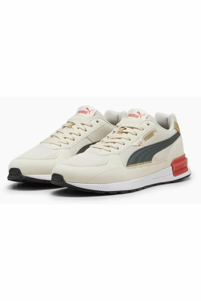 Puma Graviton Alpine-Snow Gray-Prairie Tan Erkek Spor Ayakkabı 38073852 43