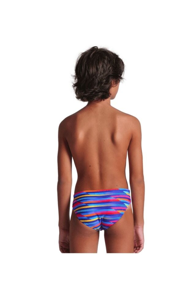 Arena Boy's Arena Racing Stripe Swim Briefs Erkek Çocuk Yüzücü Mayo Renkli 009010750 10-11